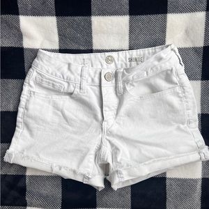 White Shortie shorts Size 1 - Juniors